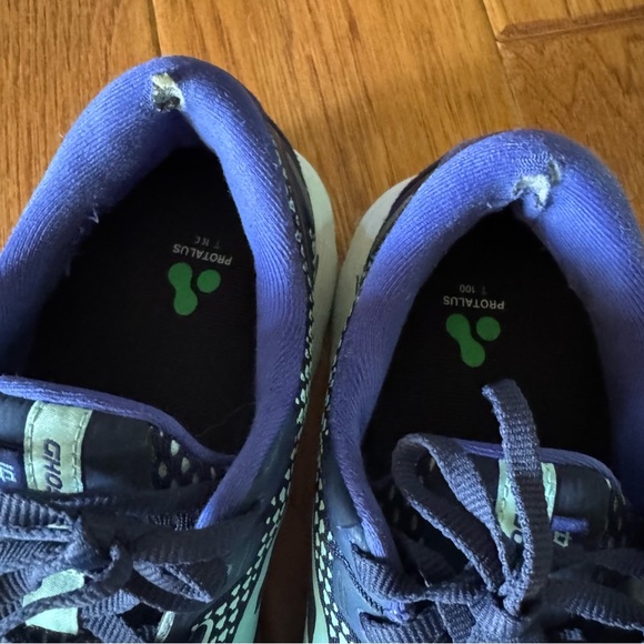 Brooks Ghost 14 Athletic Sneaker Shoes Women's Size 11 Purple Mint Green - Picture 9 of 10